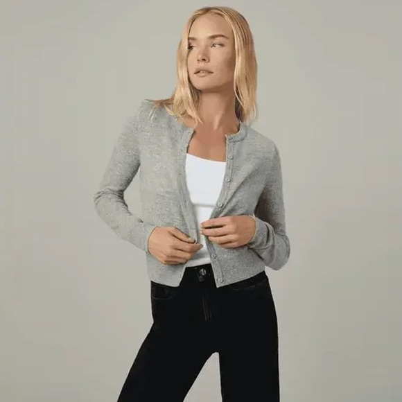 NWT - Joe's Jeans - The Dani Cashmere Cardigan - Heather Grey